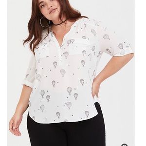 Torrid chiffon blouse